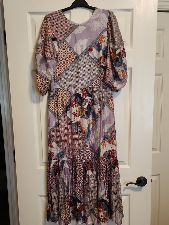 Gigio Dresses & Skirts - GiGiO Patchwork Floral Midi Dress, Medium, Like New